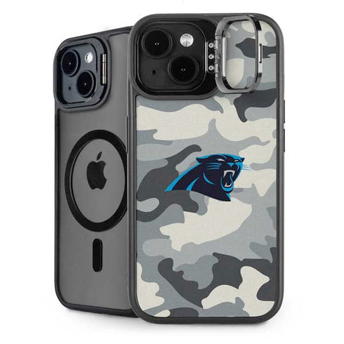 NFL Carolina Panthers Camo iPhone 15 Kickstand Case